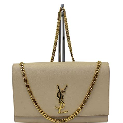 beige st laurent crossbody bag